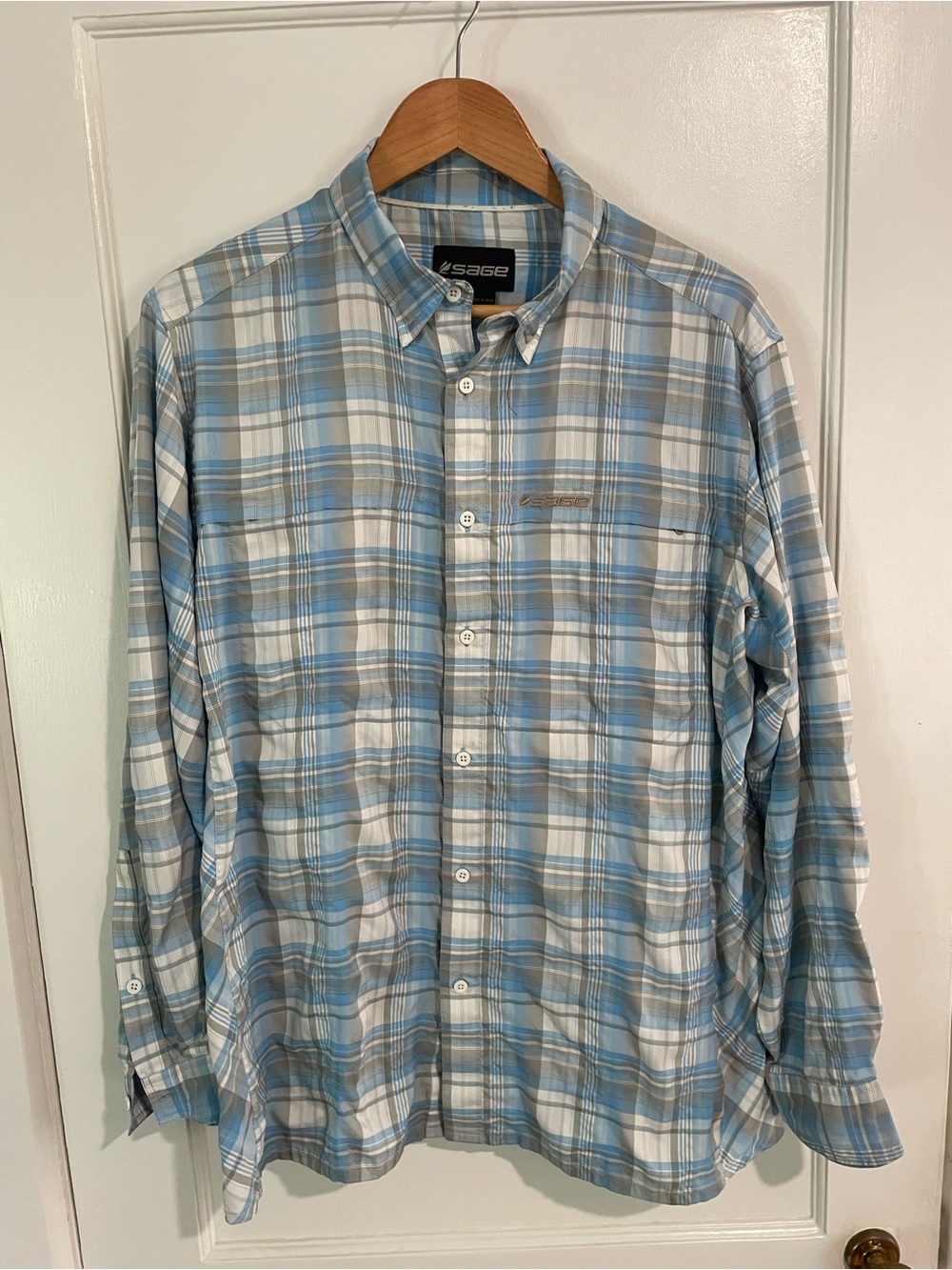 Sage Men's Button-Down Fishing Shirt